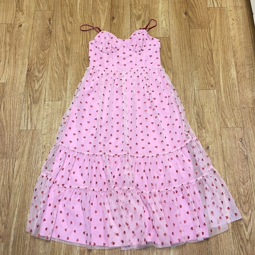 Betsy Johnson Pink Heart dress